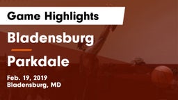 Bladensburg  vs Parkdale  Game Highlights - Feb. 19, 2019