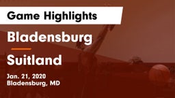 Bladensburg  vs Suitland  Game Highlights - Jan. 21, 2020