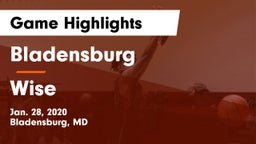 Bladensburg  vs Wise  Game Highlights - Jan. 28, 2020