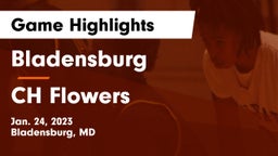 Bladensburg  vs CH Flowers  Game Highlights - Jan. 24, 2023