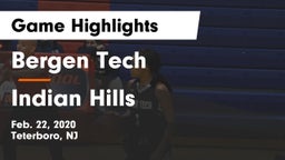 Bergen Tech  vs Indian Hills Game Highlights - Feb. 22, 2020