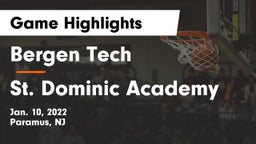 Bergen Tech  vs St. Dominic Academy  Game Highlights - Jan. 10, 2022
