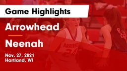 Arrowhead  vs Neenah  Game Highlights - Nov. 27, 2021