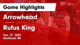 Arrowhead  vs Rufus King  Game Highlights - Jan. 27, 2023