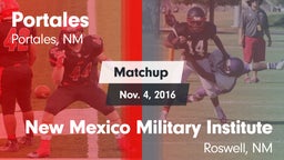 Matchup: Portales vs. New Mexico Military Institute 2016