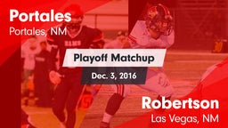 Matchup: Portales vs. Robertson  2016