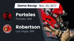 Recap: Portales  vs. Robertson  2017