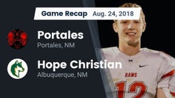 Recap: Portales  vs. Hope Christian  2018