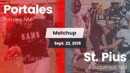 Matchup: Portales vs. St. Pius  2018