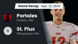 Recap: Portales  vs. St. Pius  2018