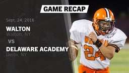 Recap: Walton  vs. Delaware Academy  2016
