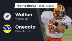 Recap: Walton  vs. Oneonta  2017