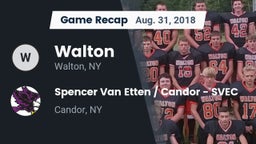 Recap: Walton  vs. Spencer Van Etten / Candor - SVEC 2018