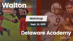 Matchup: Walton  vs. Delaware Academy  2018