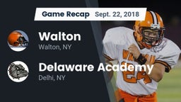 Recap: Walton  vs. Delaware Academy  2018