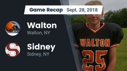 Recap: Walton  vs. Sidney  2018