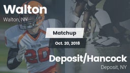 Matchup: Walton  vs. Deposit/Hancock  2018