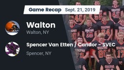 Recap: Walton  vs. Spencer Van Etten / Candor - SVEC 2019