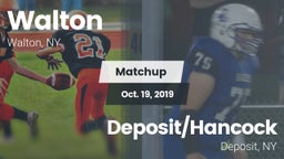 Matchup: Walton  vs. Deposit/Hancock  2019