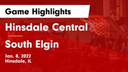 Hinsdale Central  vs South Elgin  Game Highlights - Jan. 8, 2022