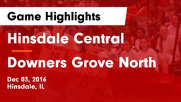 Hinsdale Central  vs Downers Grove North Game Highlights - Dec 03, 2016