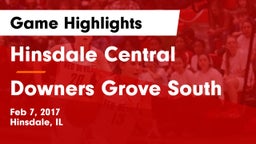 Hinsdale Central  vs Downers Grove South Game Highlights - Feb 7, 2017