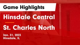 Hinsdale Central  vs St. Charles North  Game Highlights - Jan. 31, 2023