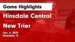 Hinsdale Central  vs New Trier  Game Highlights - Jan. 6, 2024