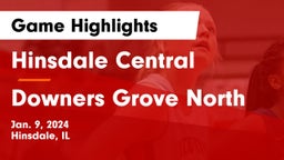 Hinsdale Central  vs Downers Grove North  Game Highlights - Jan. 9, 2024