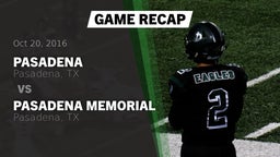 Recap: Pasadena  vs. Pasadena Memorial  2016