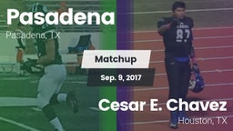 Matchup: Pasadena  vs. Cesar E. Chavez  2017