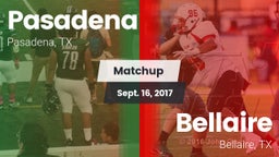Matchup: Pasadena  vs. Bellaire  2017