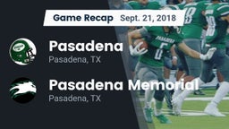 Recap: Pasadena  vs. Pasadena Memorial  2018