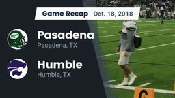 Recap: Pasadena  vs. Humble  2018