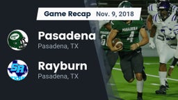 Recap: Pasadena  vs. Rayburn  2018
