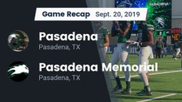 Recap: Pasadena  vs. Pasadena Memorial  2019