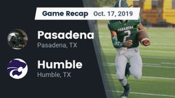 Recap: Pasadena  vs. Humble  2019