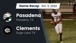 Recap: Pasadena  vs. Clements  2020