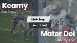 Matchup: Kearny  vs. Mater Dei  2018