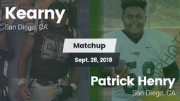 Matchup: Kearny  vs. Patrick Henry  2018