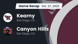 Recap: Kearny  vs. Canyon Hills  2023