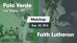 Matchup: Palo Verde High vs. Faith Lutheran 2016