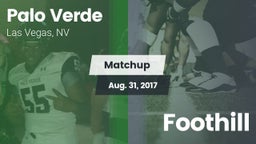 Matchup: Palo Verde High vs. Foothill 2017