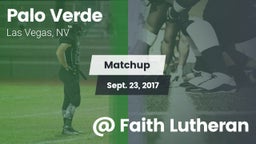 Matchup: Palo Verde High vs. @ Faith Lutheran 2017