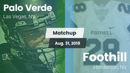 Matchup: Palo Verde High vs. Foothill  2018