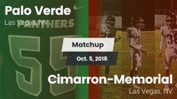 Matchup: Palo Verde High vs. Cimarron-Memorial  2018