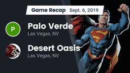 Recap: Palo Verde  vs. Desert Oasis  2019