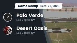 Recap: Palo Verde  vs. Desert Oasis  2023