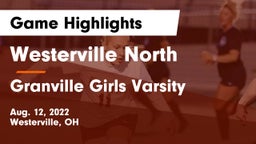 Westerville North  vs Granville Girls Varsity Game Highlights - Aug. 12, 2022