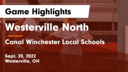 Westerville North  vs Canal Winchester Local Schools Game Highlights - Sept. 20, 2022